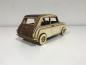 Preview: Mini Cooper  - 3D Laser Cut Model rear view